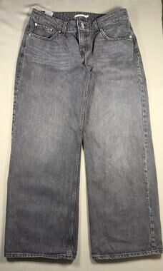 Levi's Superlow Wide Leg Jeans Women's 32 Gray Wash Baggy Y2K
